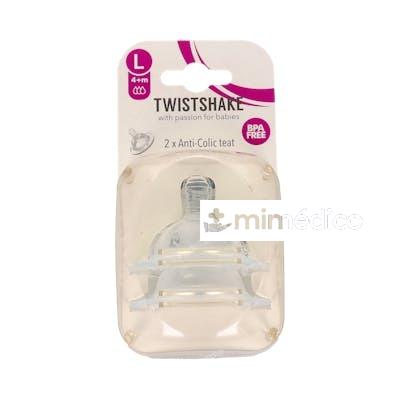 TWISTSHAKE TETINA ANTI-COLICO GRANDE +4M TWISTSHAKE