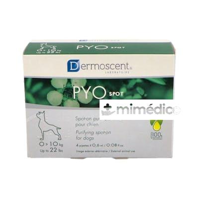 DERMOSCENT PYOSPOT PERROS 0-10KG 4PIPETASX0.6ML VET LETI VET