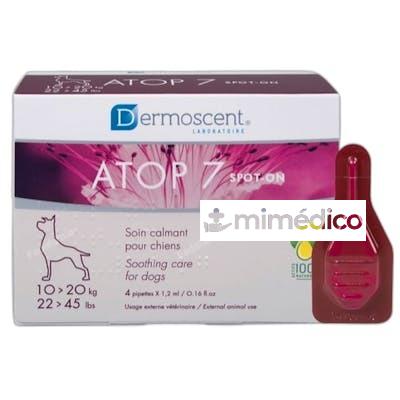 DERMOSCENT ATOP7 SPOTON PERRO 10-20KG 4PIPETAS VET LETI VET