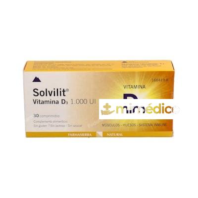 SOLVILIT VITAMINA D3 1.000 UI 30 COMP FARMASIERRA