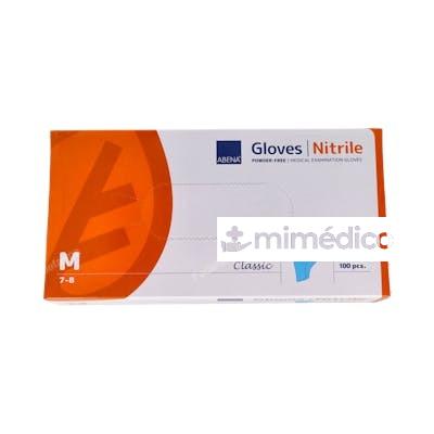 ABENA GUANTES NITRILO CLASSIC AZUL S/POLVO T/M 100 UN ABENA