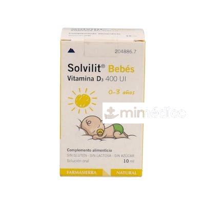 SOLVILIT BEBES VITAMINA D3 400UI FRASCO 10 ML FARMASIERRA