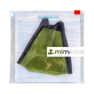 MASCARILLA HIGIENICA MST TRANSP ADULTO VERDE CAQUI T/L 1 UN MST