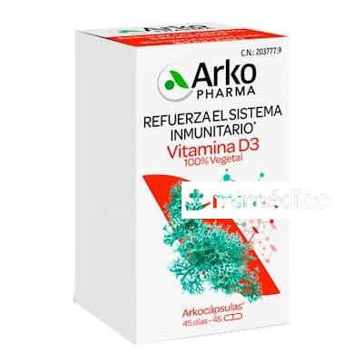 ARKOCAPSULAS VITAMINA D3 100% VEGETAL 45 CAPS ARKOPHARMA