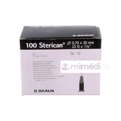 STERICAN AGUJAS 22G/0,7X30MM NEGRO 100UD VET B. BRAUN VETCARE VET