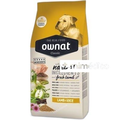 ALIMENT OWNAT PERROS CLASSIC LAMB&RICE 4 KG VET OWNAT VET