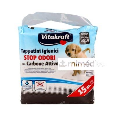 EMPAPADOR DE CARBON ACTIVO 60X60 CM 15 UN VET MEDLINE VET