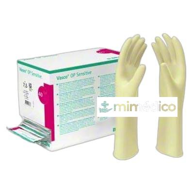 GUANTES CIRUGIA VASCO SENSITIVE SIN POLVO 6 40UD VET B. BRAUN VETCARE VET