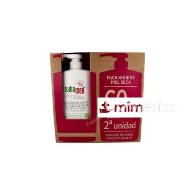 SEBAMED DUPLO EMULSION S/ JABON ACEITE OLIVA 2U60%  750ML SEBAMED