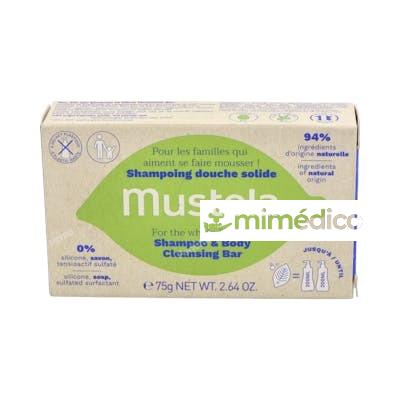 MUSTELA CHAMPU SOLIDO CABELLO Y CUERPO 75 G PASTILLA MUSTELA