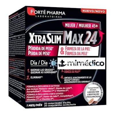 XTRASLIM MAX 24 MUJER 45+ 60 COMP (30 DIA + 30 NOCHE) FORTE PHARMA