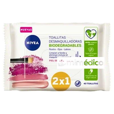 NIVEA TOALLITAS DESMAQUILLANTES PIEL SECA 20 UDS PACK 2 NIVEA
