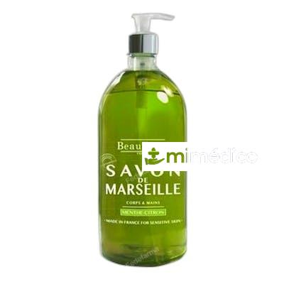 BEAUTERRA JABON DE MARSELLA MENTA-LIMON 1 L BEAUTERRA