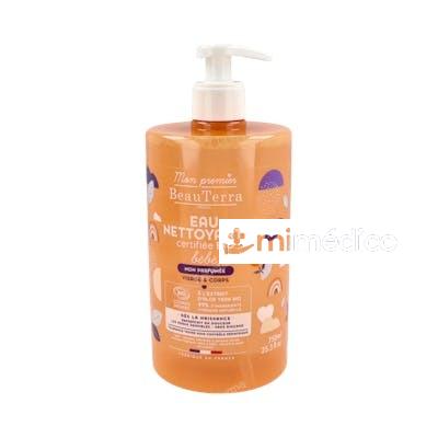 BEAUTERRA BEBE AGUA LIMPIADORA SIN PERFUME BIO 750 ML BEAUTERRA