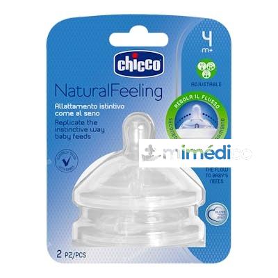 CHICCO TETINA SILICONA FLUJO REGULABLE NF + 4 M 2U CHICCO