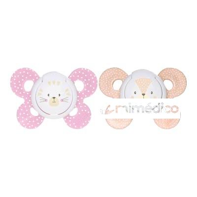 CHUPETE SILICONA PHYSIO COMFORT 6 - 16 M NIÑA 2 U CHICCO