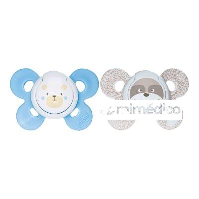 CHUPETE SILICONA PHYSIO COMFORT 0 - 6 M NIÑO 2 U CHICCO