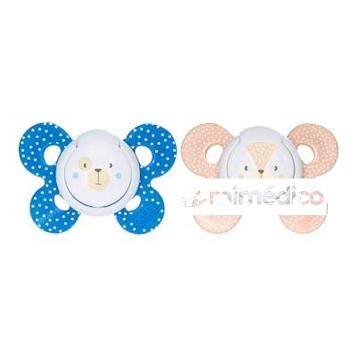 CHUPETE SILICONA PHYSIO COMFORT 6 - 16 M NIÑO 2 U CHICCO