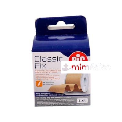PIC ESPARADRAPO CLASSIC FIX TEJIDO 5MX 5CM C/ PIEL PIC