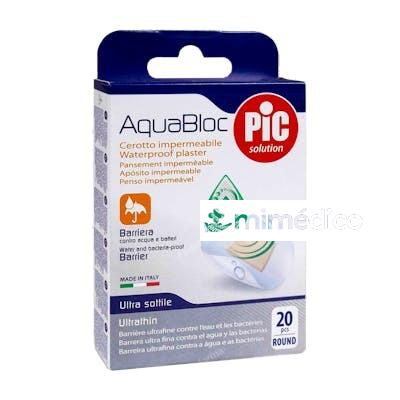 PIC AQUABLOC BATERICIDA APOSITO REDONDO 22,5MM 20U PIC