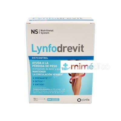 NS DIETCONTROL LYNFODREVIT 16 STICKS NS