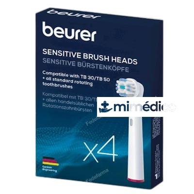 BEURER 101.58 RECAMBIO CEPILLO SENSITIVE 4 PZS PARA TB-30/TB BEURER