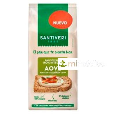 PAN TOSTADO 100%  INTEGRAL AOVE 200 GR SANTIVERI