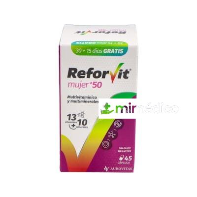 REFORVIT MUJER +50 45 CAP. AUROVITAS