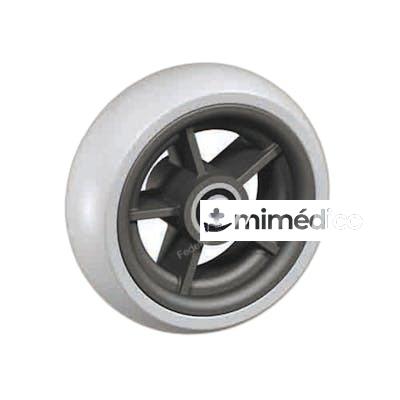 RUEDA DE 125X40 MM MACIZA  LLANTA NEGRA PP510 AYUDAS TECNO DINAMIC