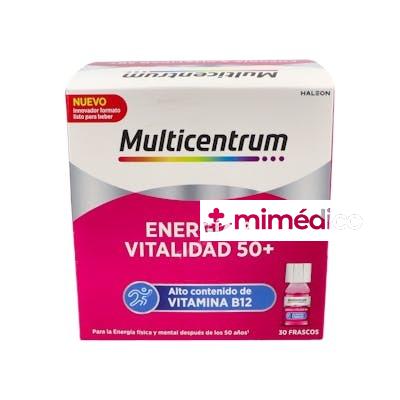 MULTICENTRUM ENERGIA AND VITALIDAD 50+ 30 FRAS 7 ML FRAMBUESA MULTICENTRUM