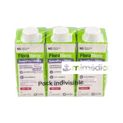 NS FLORABIOTIC SUEROPRO+ S. FRESA 3 X 200 ML NS