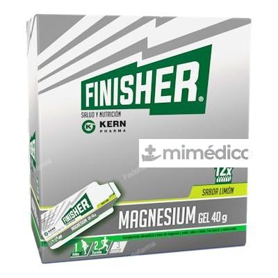 FINISHER MAGNESIO GEL 12 SOBRES 40 G SABOR LIMON FINISHER