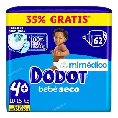 DODOT PAÑAL INF BEBE SECO VALUE T/4 9-14 KG 58 UN DODOT