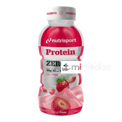 PROTEIN ZERO BATIDO FRESA 12X330ML. NUTRISPORT