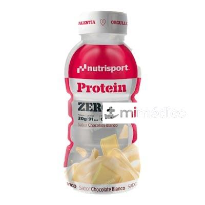 PROTEIN ZERO BATIDO CHOCOLATE BLANCO 12X330ML. NUTRISPORT