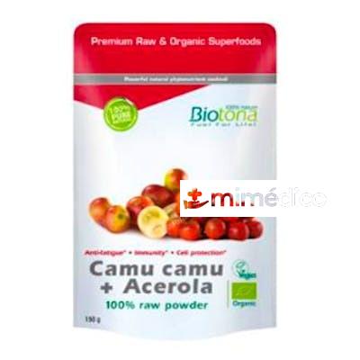 CAMU CAMU ACEROLA RAW 150GR. BIOTONA