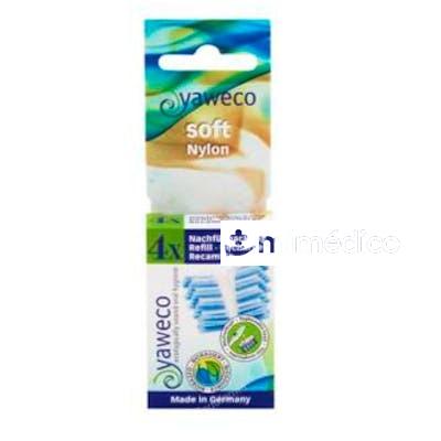 RECAMBIOS CEPILLO DENT. CABEZAL NYLON SOFT 4UD. YAWECO