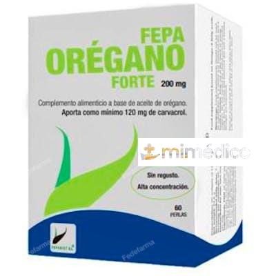 FEPA OREGANO FORTE 60PERLAS. FEPADIET