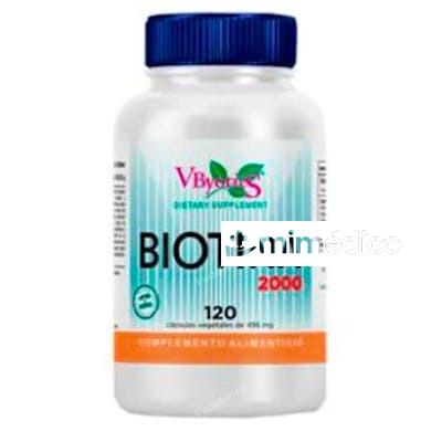 BIOTINA 2000MCG 120VCAPS. VBYOTICS