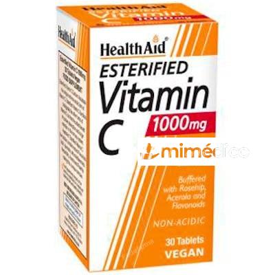ESTERIFIED VITAMINA C 1000MG 30COMP. VEGAN HEALTH AID