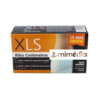 XLS KILOS  CENTIMETROS  30+30 CAPSULAS PACK DUPLO XLS