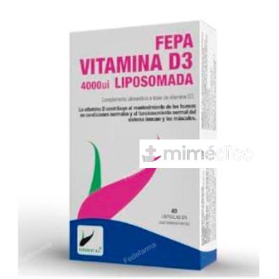 FEPA VITAMINA D3 LIPOSOMADA 400UI 40CAP. FEPADIET