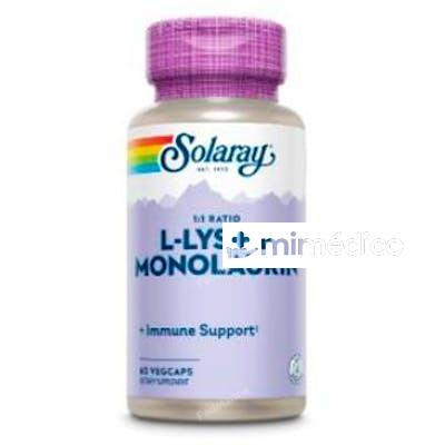 L-LYSINE MONOLAURIN 60VCAPS. SOLARAY