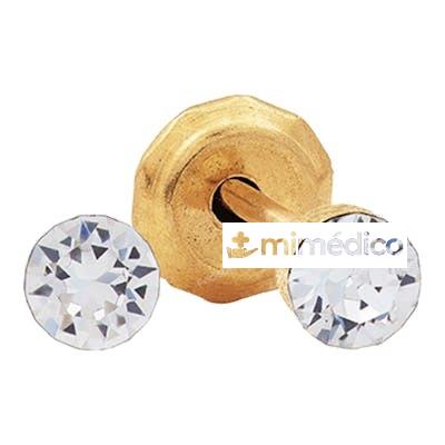 PRIM PENDIENTE INV 24K 1040C CRISTAL INVISIBLE 3MM (828703) PRIM