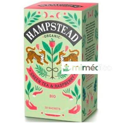 GREEN TEA-RASPBERRY INFUSION 20SBRS. BIO HAMPSTEAD