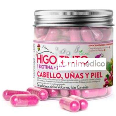 HIGO TINTO BIOTINA + ZINC + SELENIO 90CAP. TUNO CANARIAS