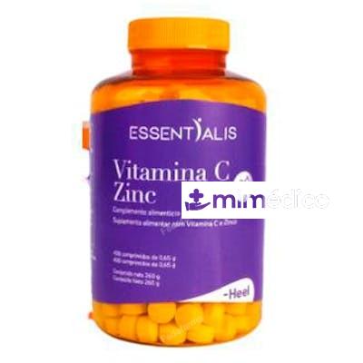 ESSENTIALIS VITAMINA C ZINC 400 COMP. HEEL
