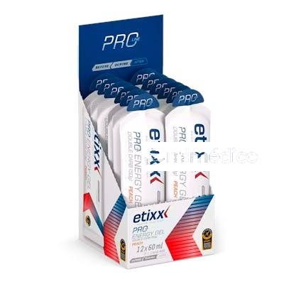 ETIXX DOUBLE CARB ENERGY MELOCOTON GEL 12UDX60ML. ETIXX