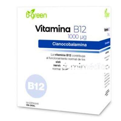 VITAMINA B12 30CAP. B.GREEN (LAB. LEBUDIT)