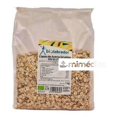 COPOS DE AVENA GRUESOS SIN GLUTEN 1KG BIOLABRADOR